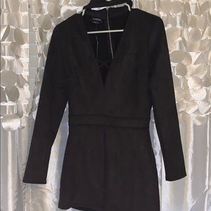 Bebe suede romper
